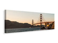 Laden Sie das Bild in den Galerie-Viewer, Leinwandbild Panorama An der Golden Gate Brücke
