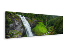 Laden Sie das Bild in den Galerie-Viewer, Leinwandbild Panorama Ausblick Wasserfall