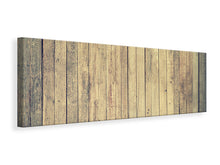 Laden Sie das Bild in den Galerie-Viewer, Leinwandbild Panorama Bretter Wand