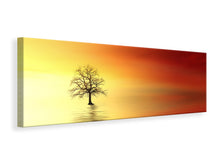 Laden Sie das Bild in den Galerie-Viewer, Leinwandbild Panorama Der Baum im Wasser