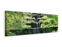 Laden Sie das Bild in den Galerie-Viewer, Leinwandbild Panorama Design Wasserfall