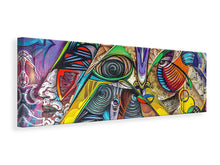 Laden Sie das Bild in den Galerie-Viewer, Leinwandbild Panorama Fantasie Graffiti