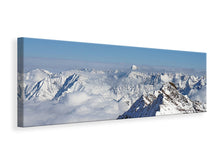 Laden Sie das Bild in den Galerie-Viewer, Leinwandbild Panorama Fantastischer Ausblick auf die Gipfel