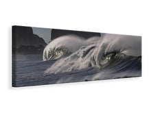 Laden Sie das Bild in den Galerie-Viewer, Leinwandbild Panorama Faszinierende Wellen