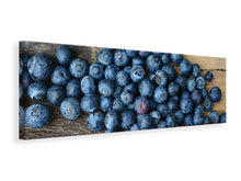 Laden Sie das Bild in den Galerie-Viewer, Leinwandbild Panorama Frische Heidelbeeren