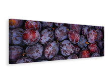 Laden Sie das Bild in den Galerie-Viewer, Leinwandbild Panorama Frische Pflaumen