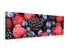 Laden Sie das Bild in den Galerie-Viewer, Leinwandbild Panorama Fruchtige Beeren