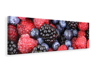 Leinwandbild Panorama Fruchtige Beeren