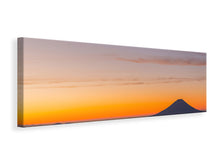 Laden Sie das Bild in den Galerie-Viewer, Leinwandbild Panorama Fujisan bei Sonnenuntergang