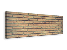 Laden Sie das Bild in den Galerie-Viewer, Leinwandbild Panorama Klassische Backstein Wand
