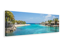 Laden Sie das Bild in den Galerie-Viewer, Leinwandbild Panorama Leben in einer Lagune
