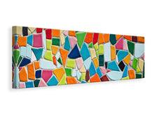Laden Sie das Bild in den Galerie-Viewer, Leinwandbild Panorama Mosaik Steine