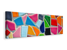 Laden Sie das Bild in den Galerie-Viewer, Leinwandbild Panorama Mosaik Wand