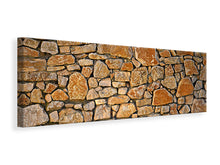 Laden Sie das Bild in den Galerie-Viewer, Leinwandbild Panorama Natur Steinmauer