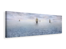 Laden Sie das Bild in den Galerie-Viewer, Leinwandbild Panorama Piratenschiffe