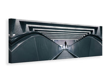 Laden Sie das Bild in den Galerie-Viewer, Leinwandbild Panorama Rolltreppe abwärts