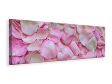 Laden Sie das Bild in den Galerie-Viewer, Leinwandbild Panorama Rosenblüten in rosa