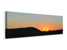 Laden Sie das Bild in den Galerie-Viewer, Leinwandbild Panorama Sonnenuntergang in Afrika