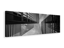 Laden Sie das Bild in den Galerie-Viewer, Leinwandbild Panorama Viele Wolkenkratzer