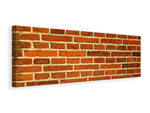 Laden Sie das Bild in den Galerie-Viewer, Leinwandbild Panorama Ziegelsteine